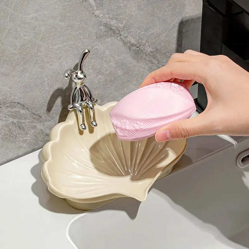Zeep houder met siliconen bodem – Flexibel en hygiënisch