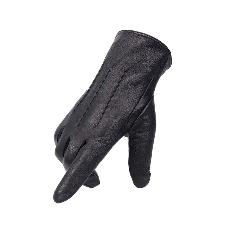 Lederen handschoenen heren voor zakenreis