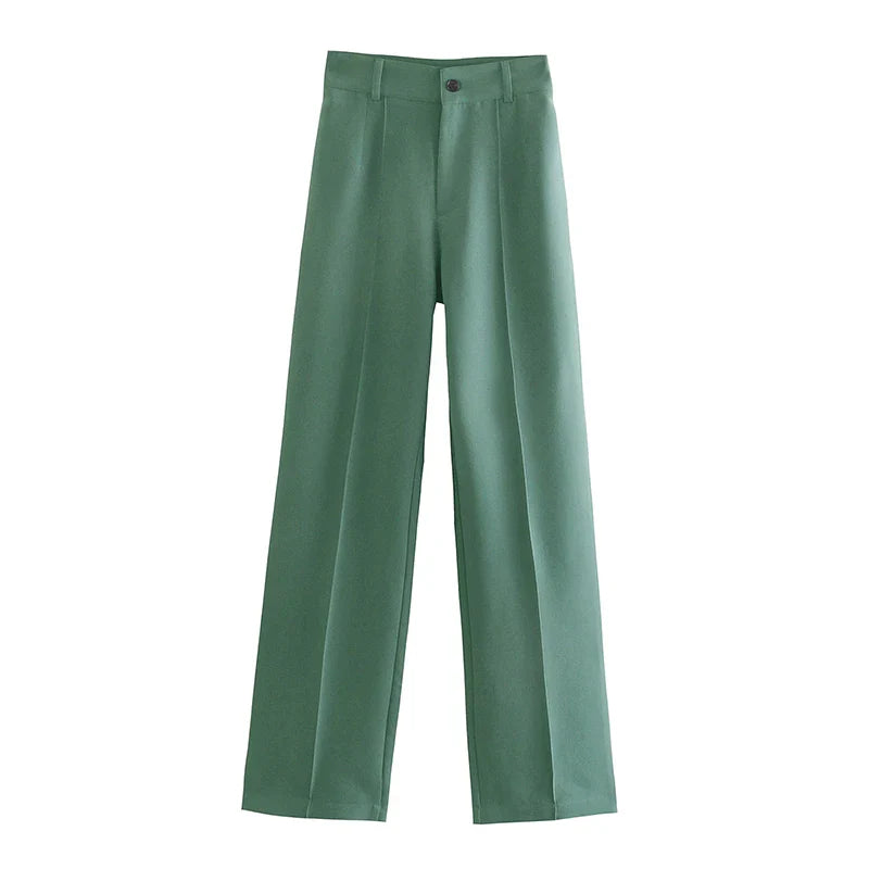 H&M linnen broek dames met split aan de enkel – Trendy detail