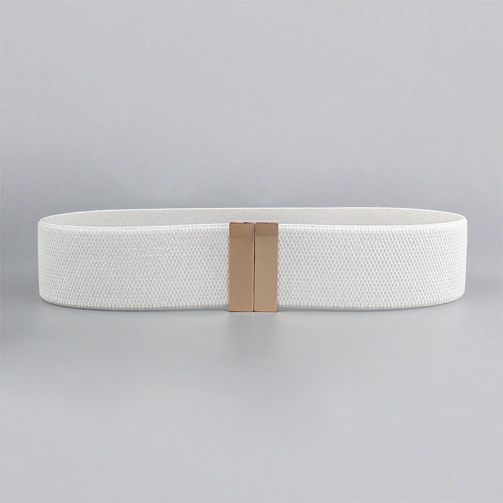 Zwarte stretchriem met strikdetail