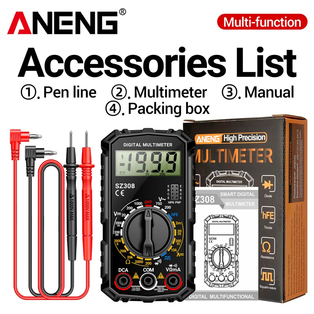 Multimeter voor elektrische installatiecontrole