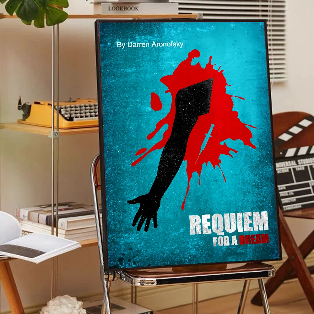 Wandposter met bloemen in vaas