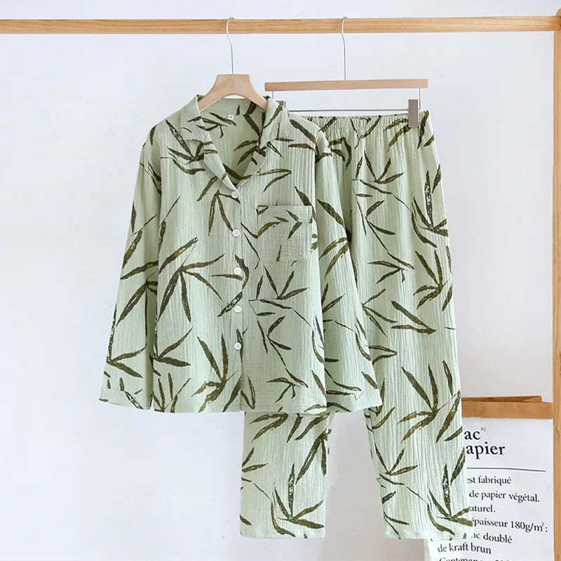 Dames pyjama set van zachte jersey stof