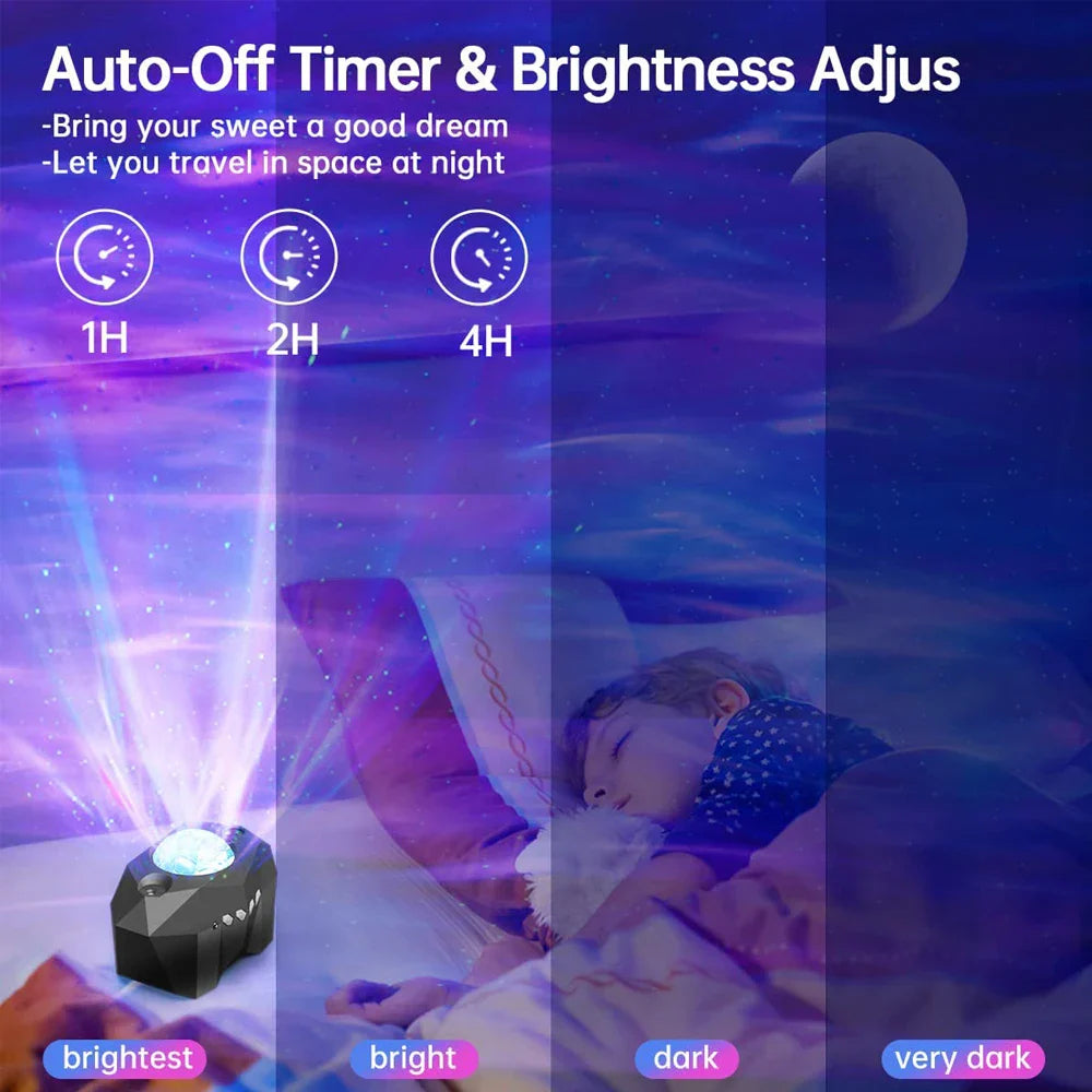 3D sterrenhemel projector met draaiend effect