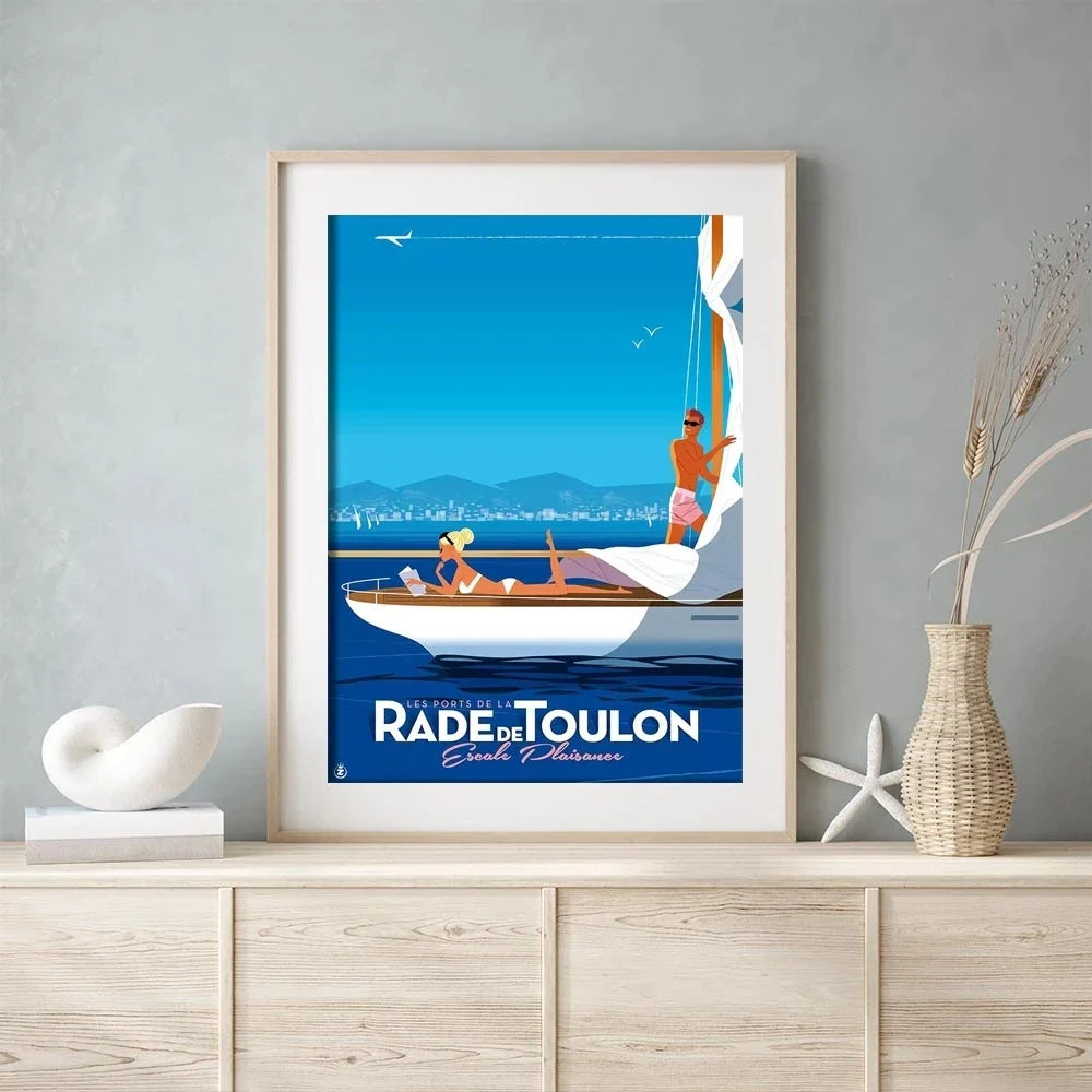 Poster met kaart van wereld of stad