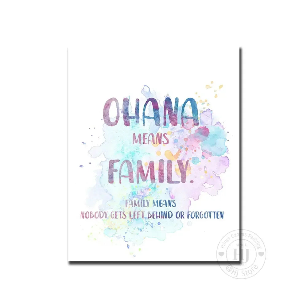 Poster met zachte penseellijnen