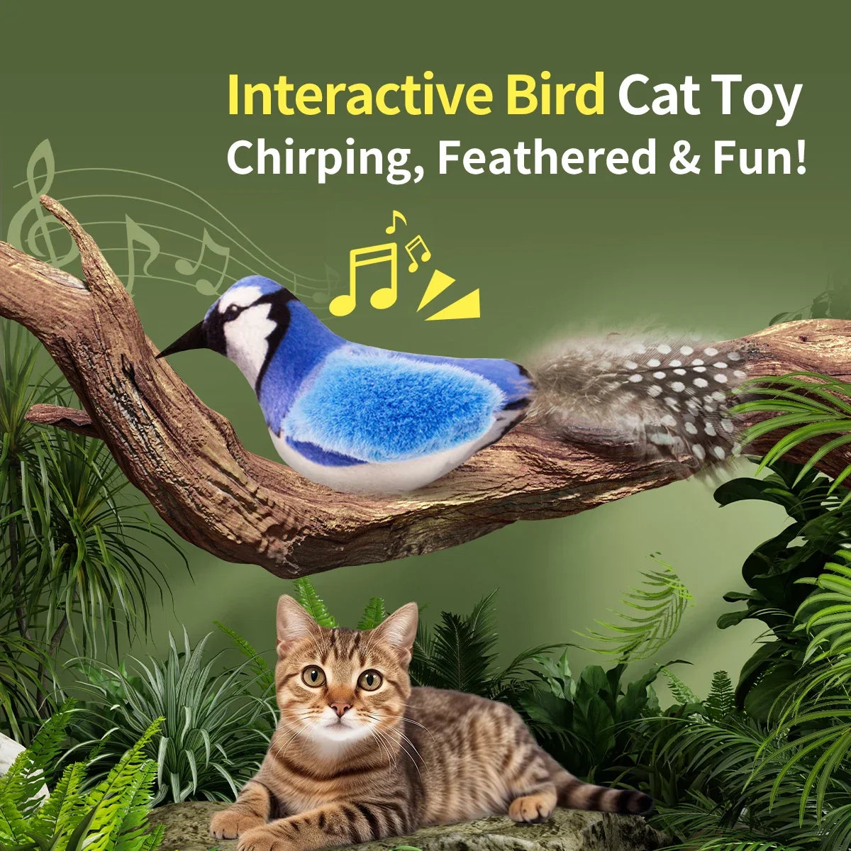 Kattenspeeltjes met elastiek – Bewegend plezier