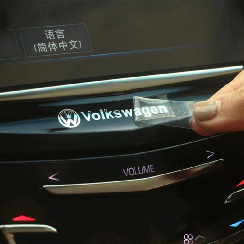 Auto stickers - Achterruit decoratie met stijlvolle Volkswagen logo
