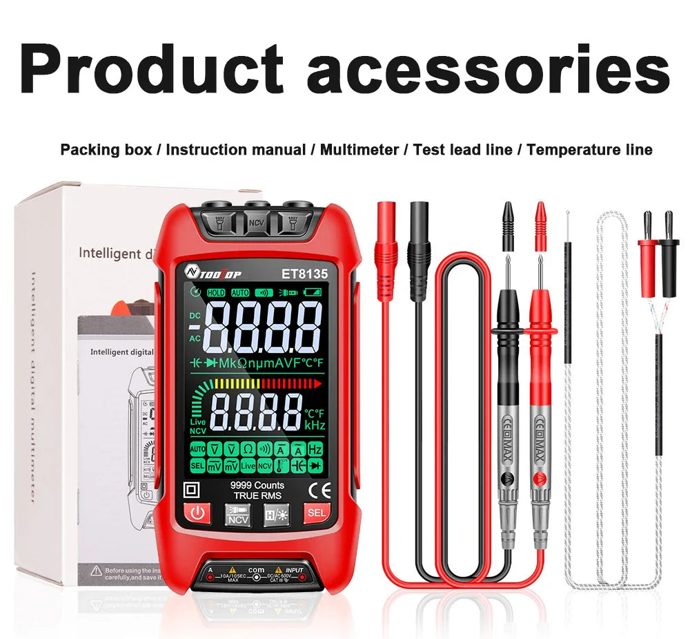 Multimeter met lange batterijduur