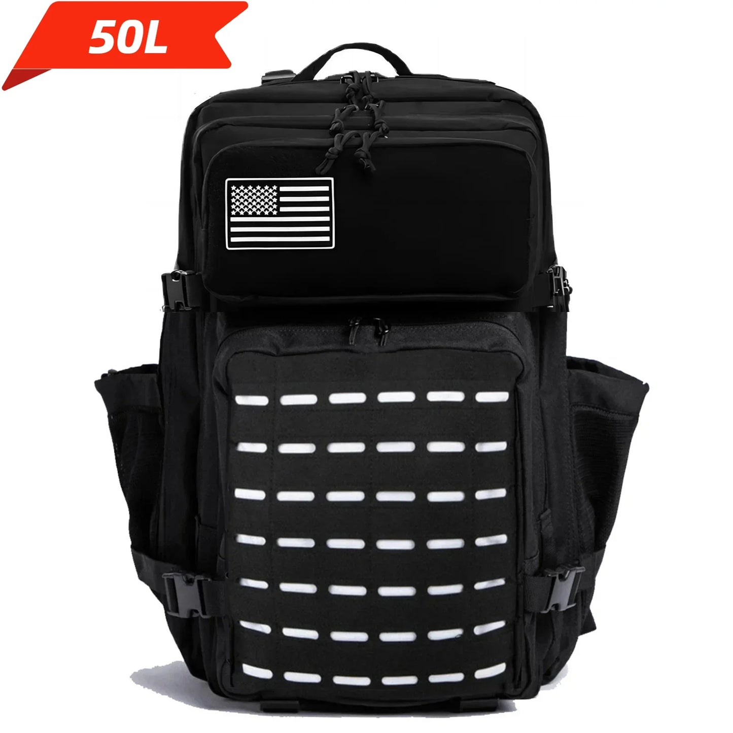 Handbagage rugzak 40x30x20 met zijvakken