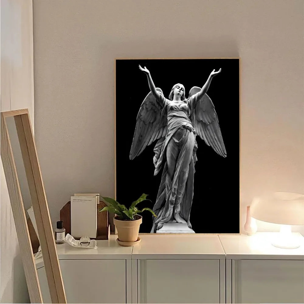 Poster van bloemenveld in de lente