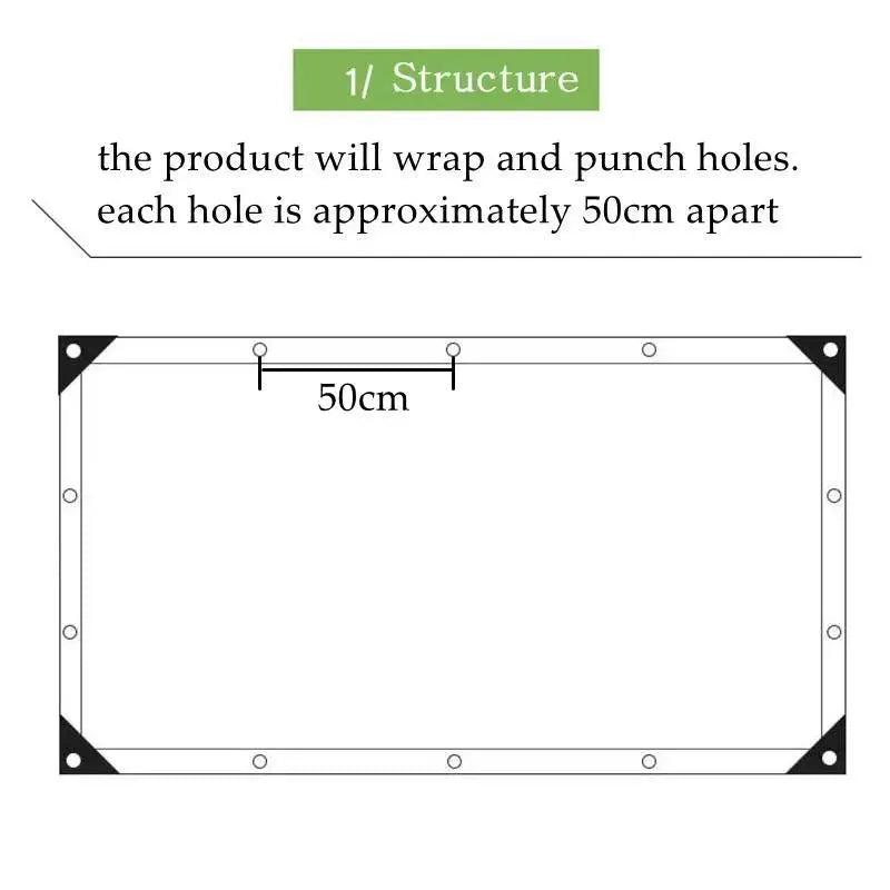 Action dekzeil in handige draagtas
