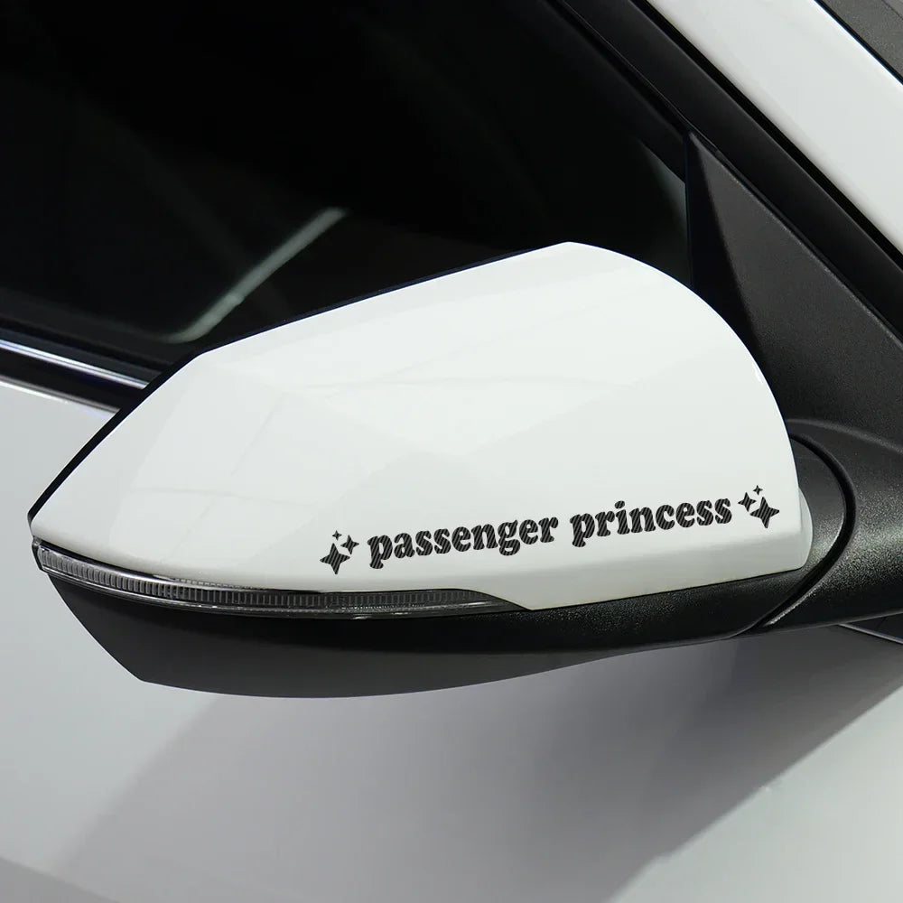 Auto stickers - Passenger Princess design voor persoonlijke uitstraling
