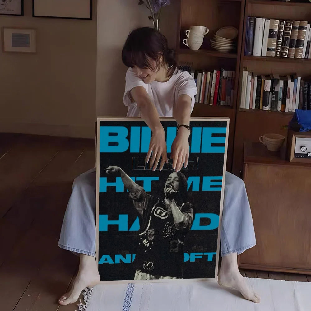 Poster met lijnen en vlakken in modern design