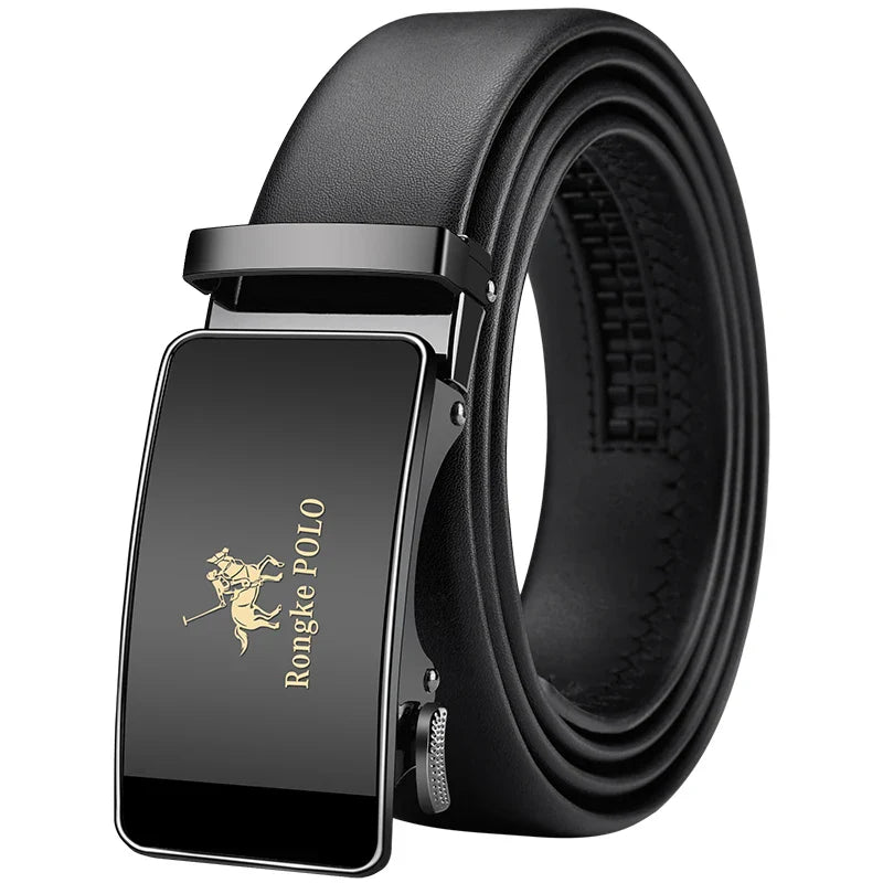 Riem heren met gespsluiting in brushed steel