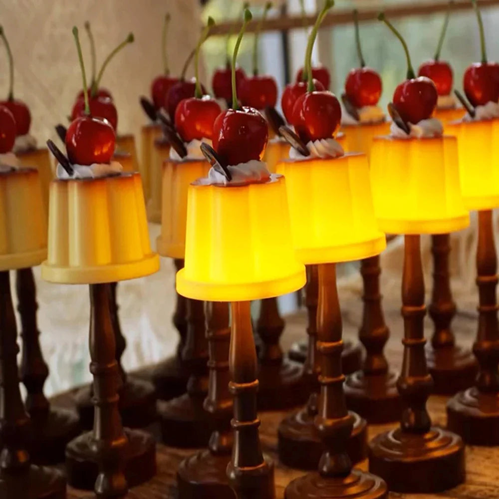 Lampje voor nachtkast met stoffen kap β Warm licht