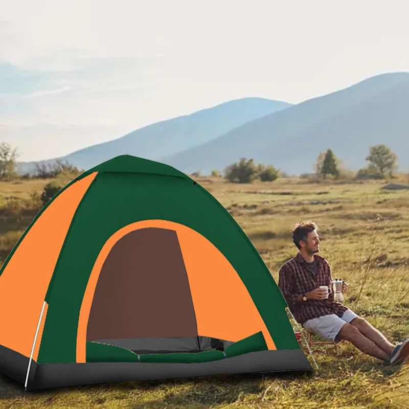 Pop-up tent met reflecterende lijnen β Veilig in het donker