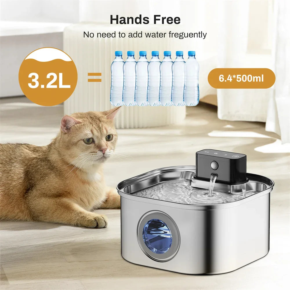 Mini waterfontein kat – Ideaal voor kleine ruimtes