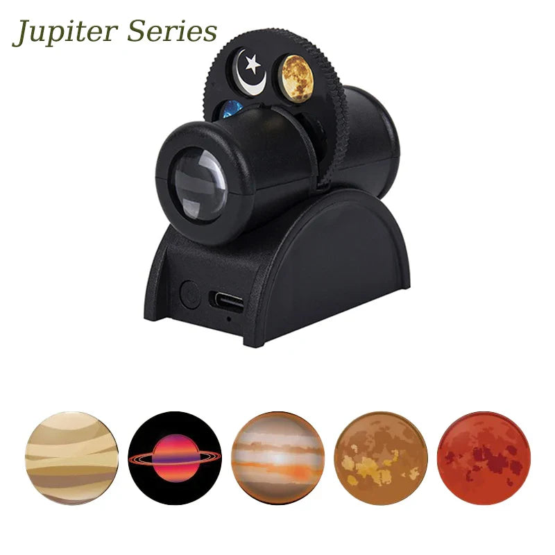 Projector lamp met kleurrijke sterrenprojectie