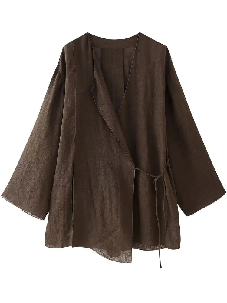 Broekpak dames met elegante revers – Klassiek en chique