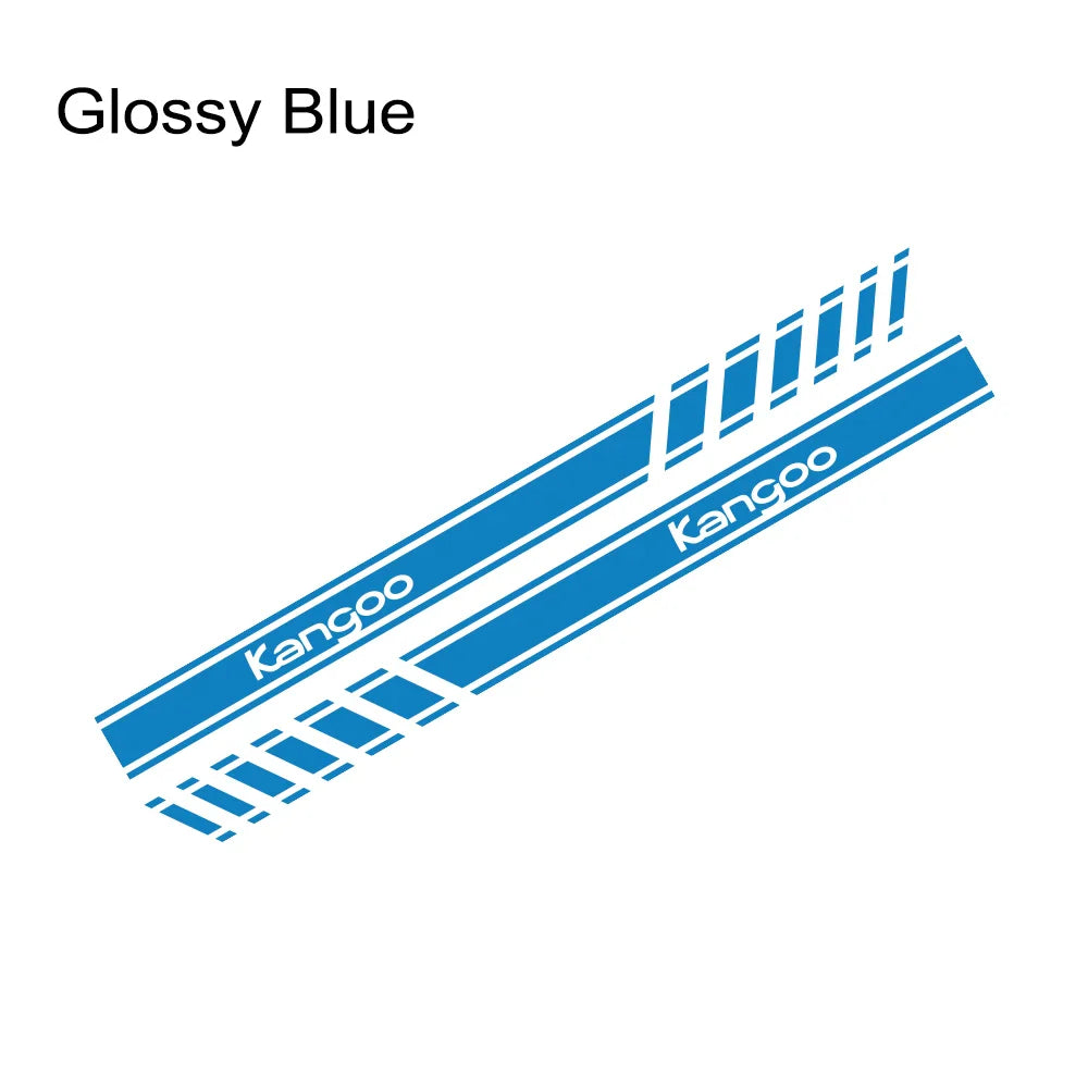 Auto stickers - Zwarte zijstrip met modelnaam voor unieke uitstraling