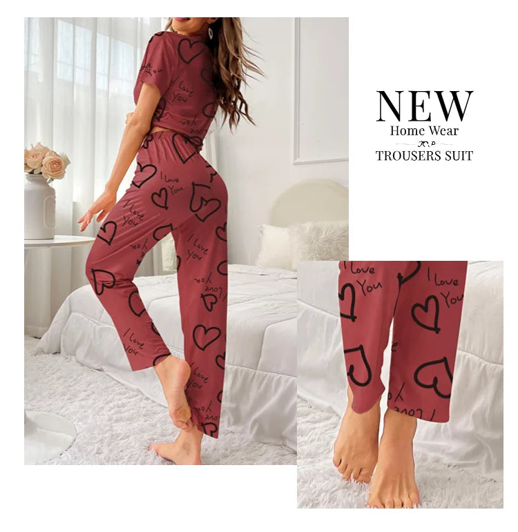 Dames pyjama Livera met trendy prints
