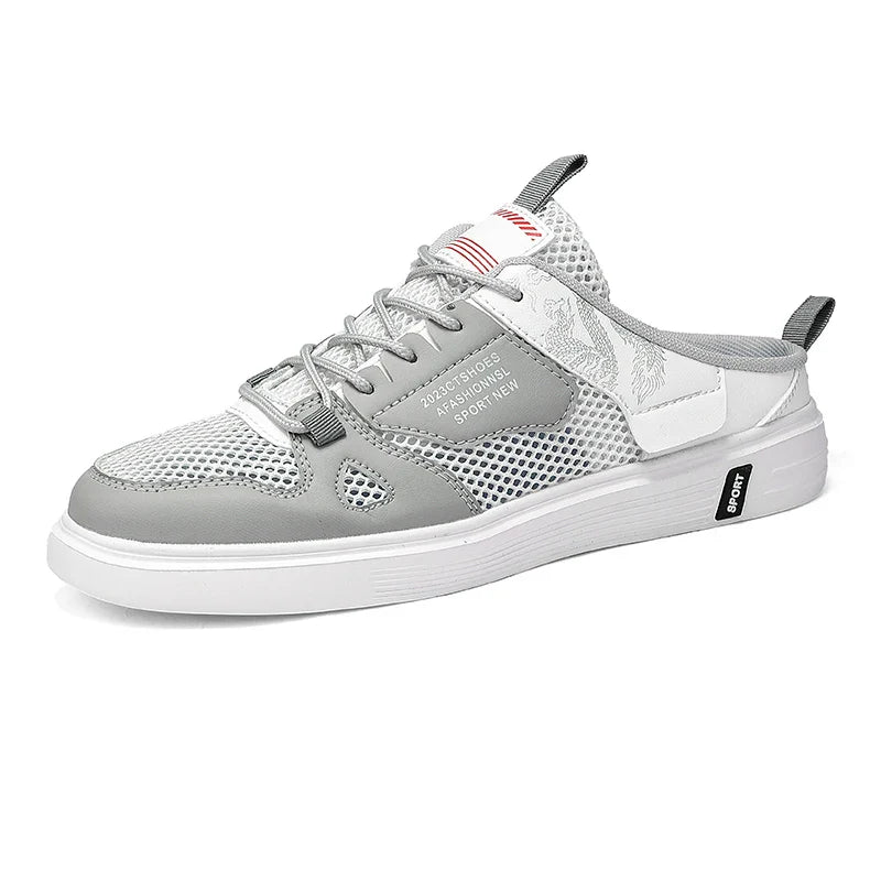 Herenslippers met zomerse palmprint