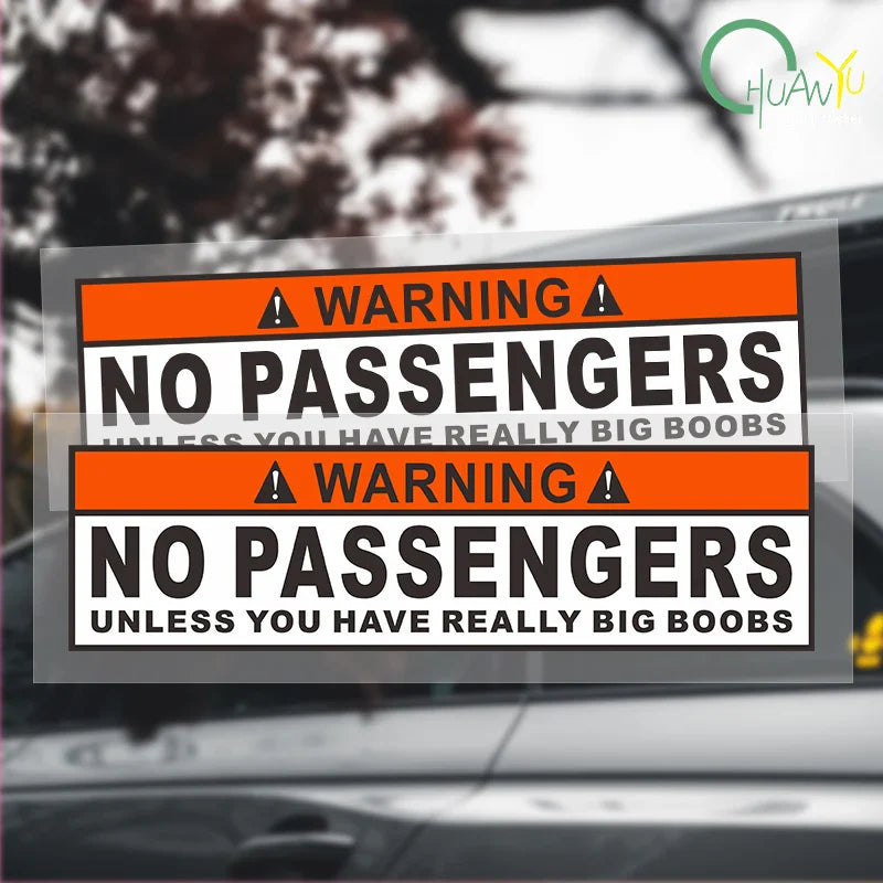 Auto stickers - Grappige achterruit sticker voor hilarische reacties