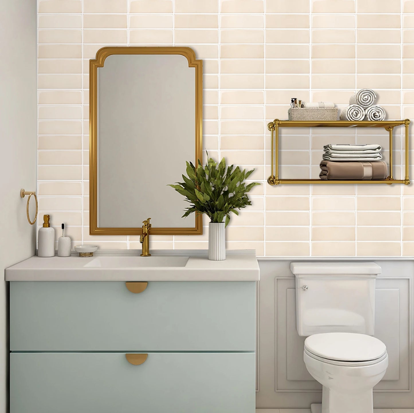 Witte mozaiek tegels badkamer – Fris en modern