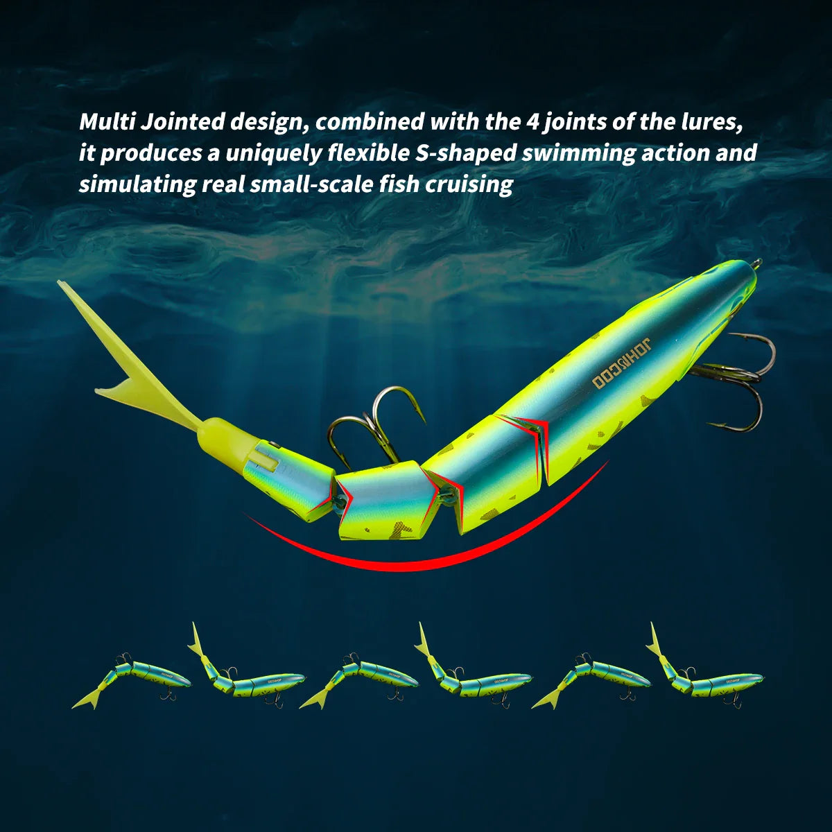 Swimbait met realistisch profiel en actie