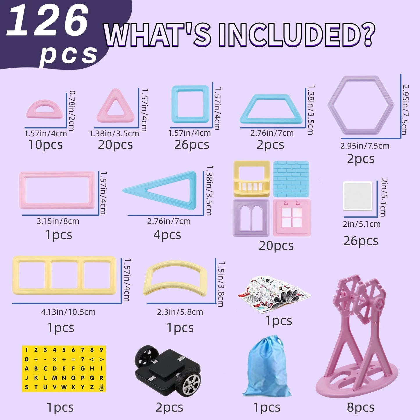 Magnetische vormen speelgoed – Leren en bouwen tegelijk