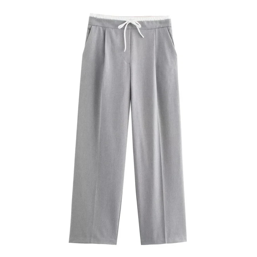 Zara linnen broeken met moderne snit – Trendy en comfortabel