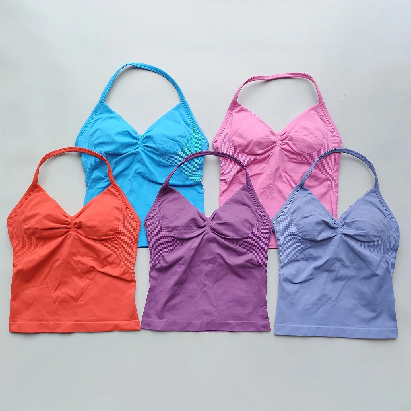 Hippe yoga set met geometrisch patroon