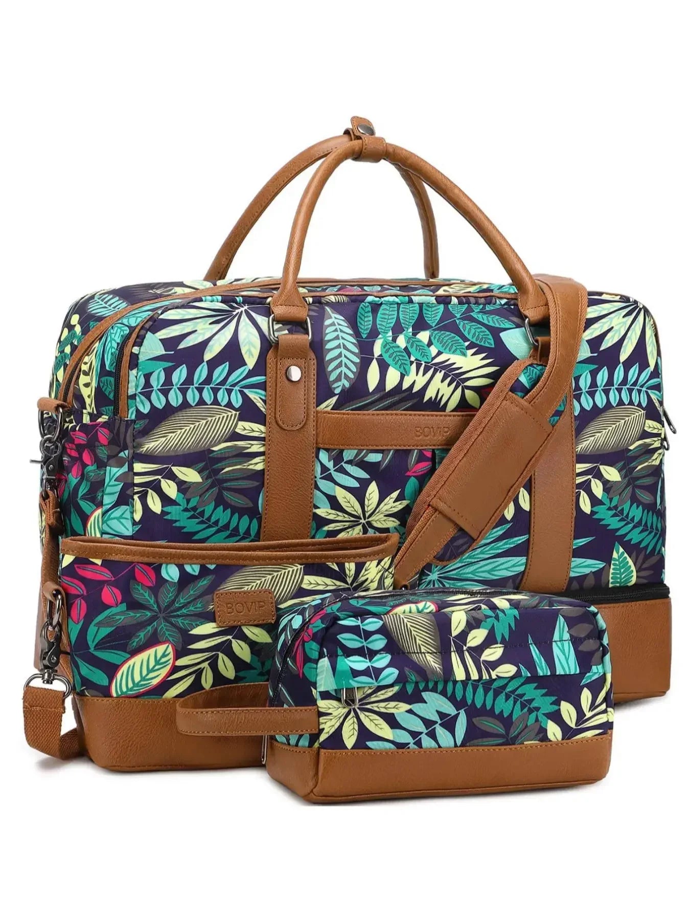 Trendy draagtas met rits en vakjes