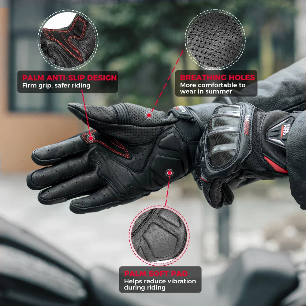 Leren herenhandschoenen met thermisch comfort