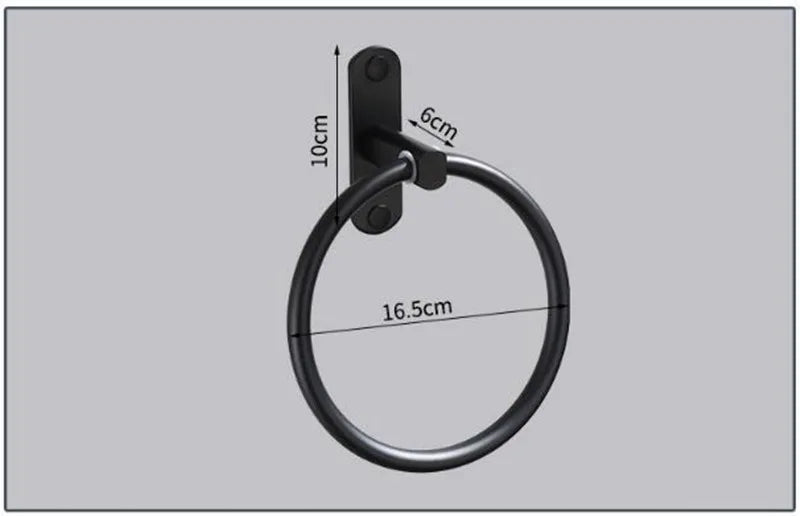 Badkamer handdoekrek met haak β Multifunctioneel gebruik
