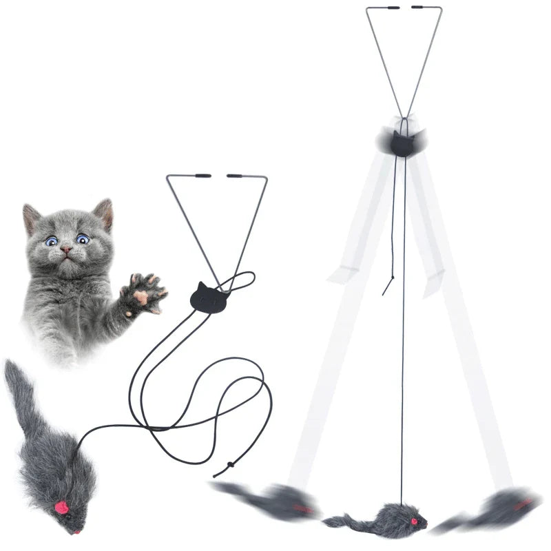 Kattenspeeltje met ritselend materiaal β Stimuleert nieuwsgierigheid