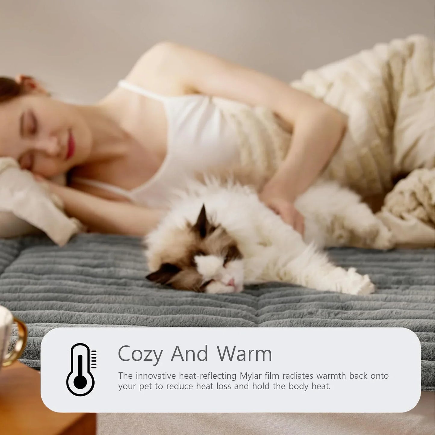 Kattenmand met zachte fleece binnenkant – Heerlijk nestje