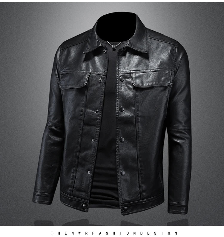 Leren jassen voor mannen met schouderaccent – Stoere details