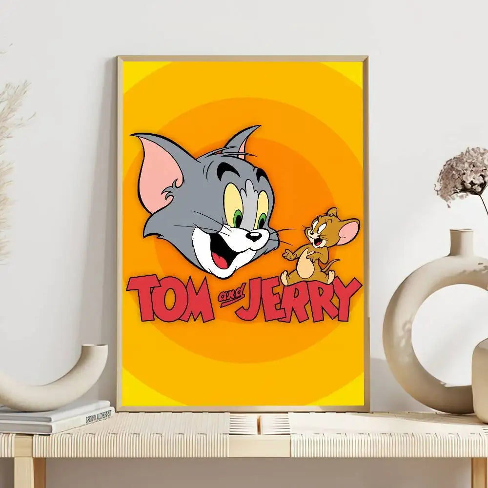 Posters in zwart houtframe ophangen