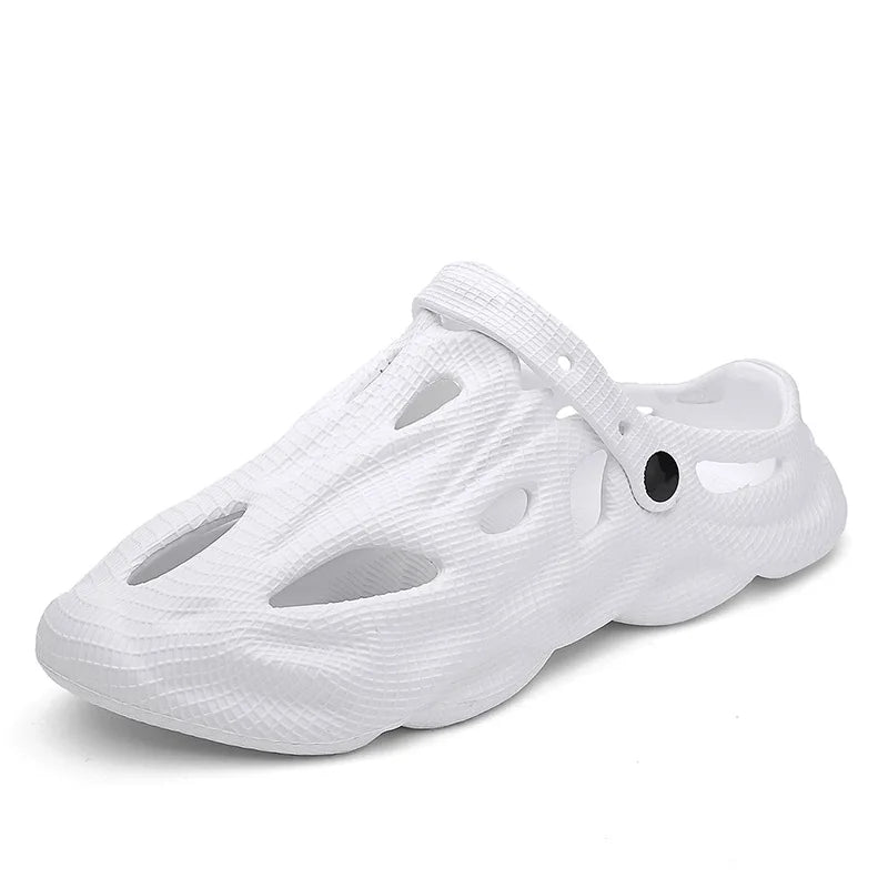 Heren schoenen met open hiel voor zomerse ventilatie