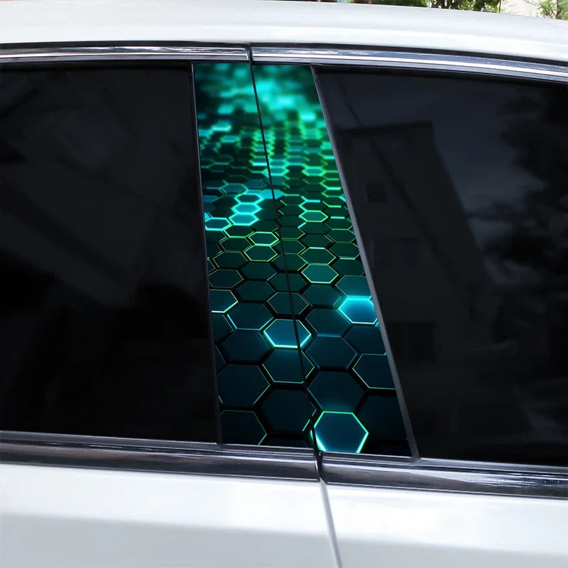 Auto stickers - Hexagonaal design voor een unieke uitstraling