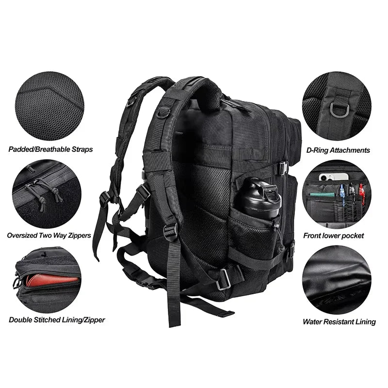 Handbagage rugzak met ruime inhoud en compact formaat