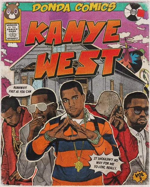 Poster met illustratie van koffie of wijn