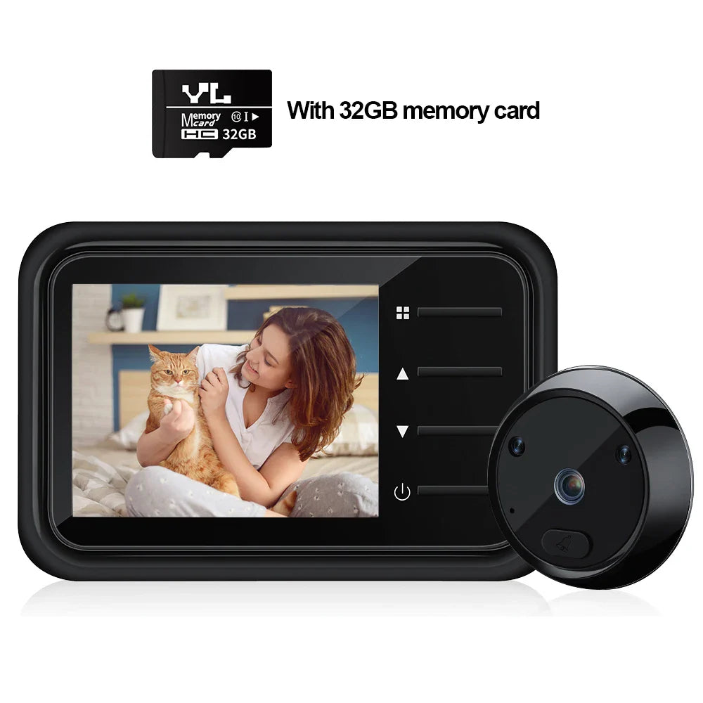 Draadloze deurbel met scherm en camera