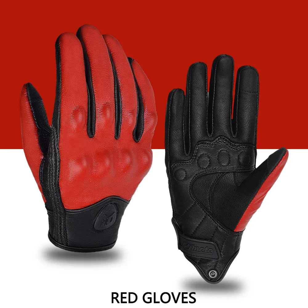 Elegante heren handschoenen van echt leer