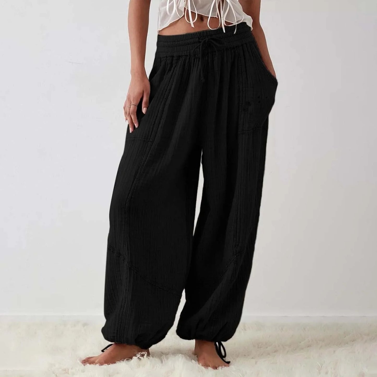 C&A linnen broek dames voor lente en zomer – Ademend en fris