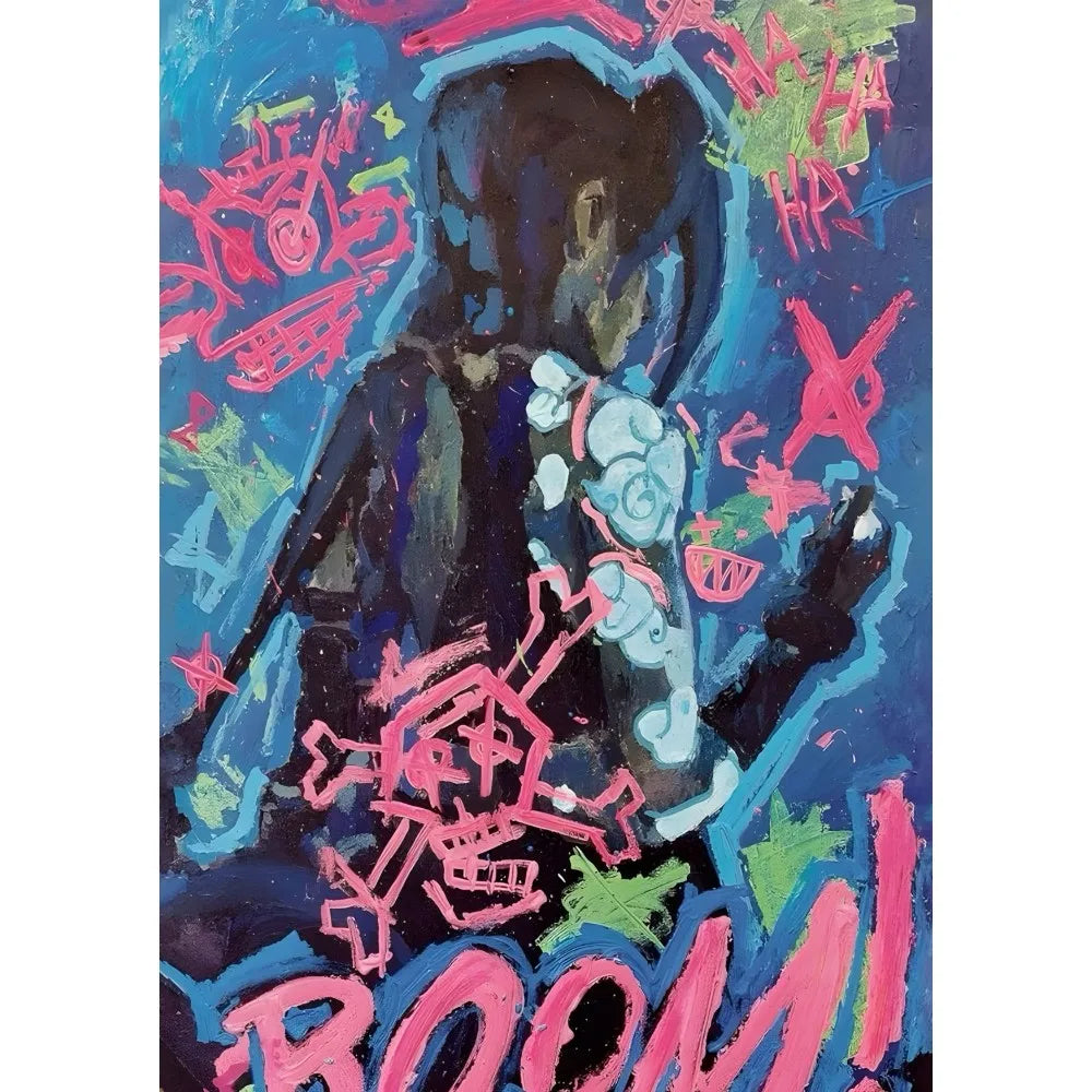 Abstracte poster in pasteltinten
