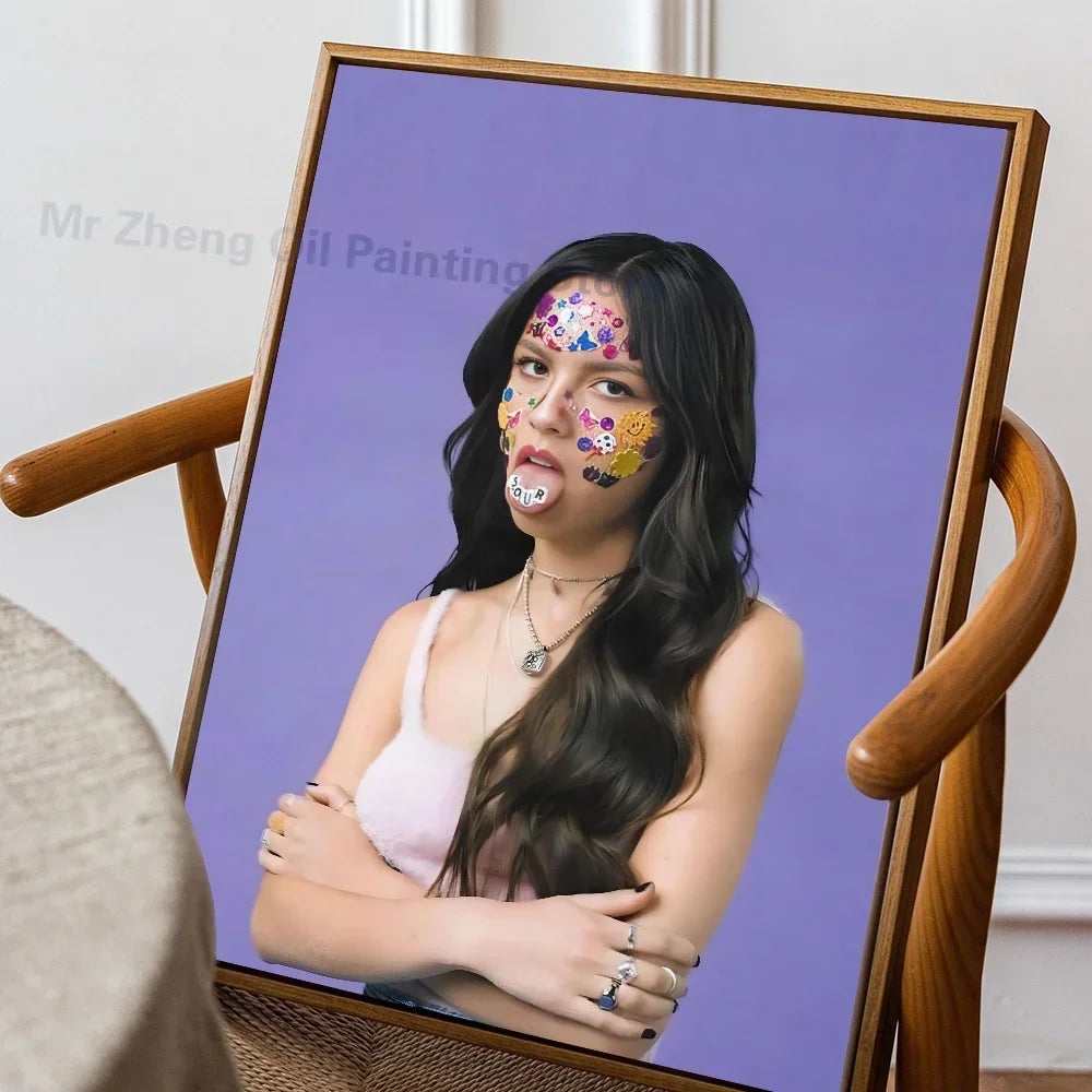 Poster met lijntekening van gezicht