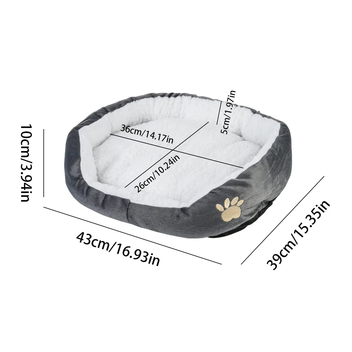 Hondenmand groot - Pluche comfort voor ontspannen slaap